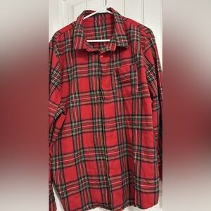 Red Plaid Men's Shirt